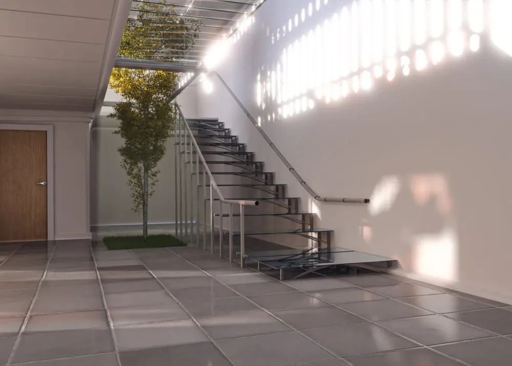 Escalier sur mesure à Guimps